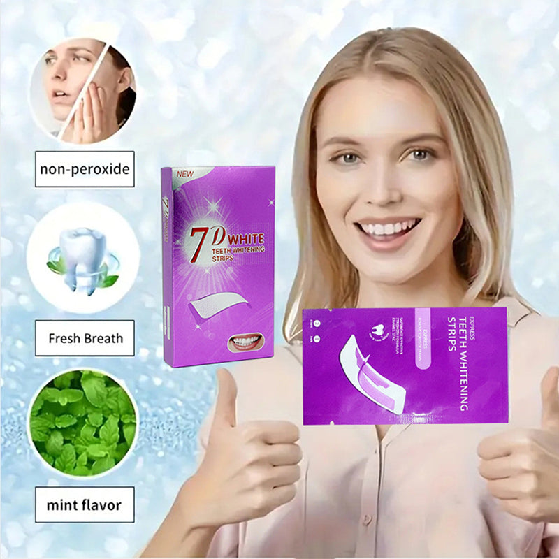 🦷 💜Safe & Effective Whitening Strips. Gently brighten your smile for daily confidence🌸💎