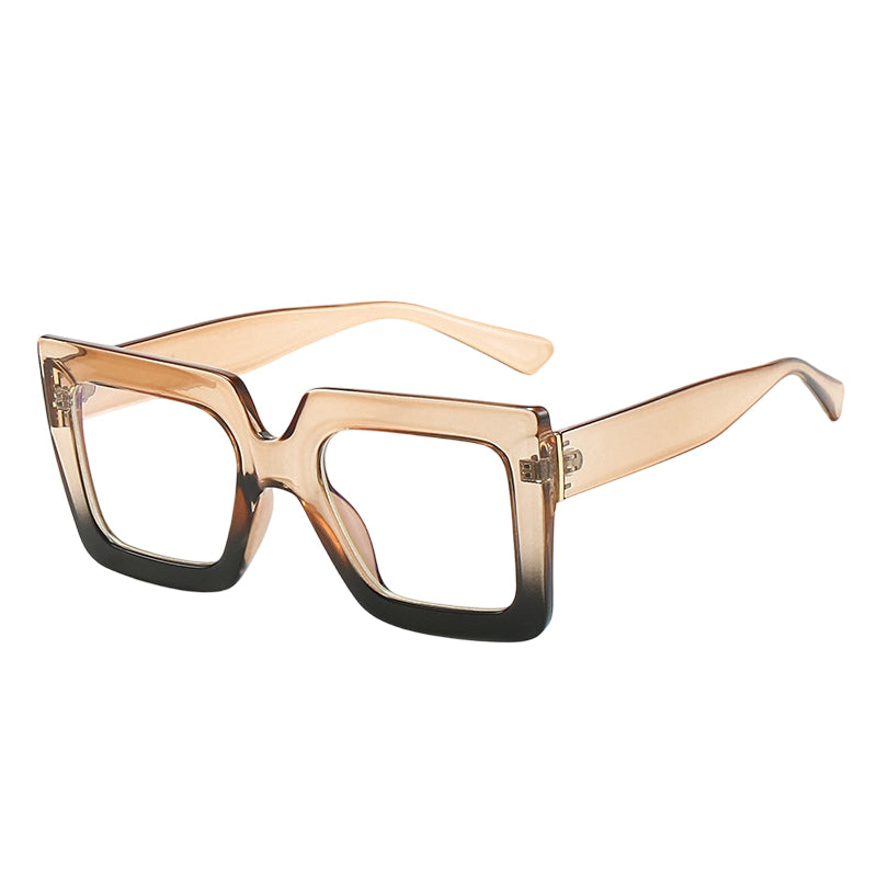 Chic Oversized Square Blue Light Blocking Glasses