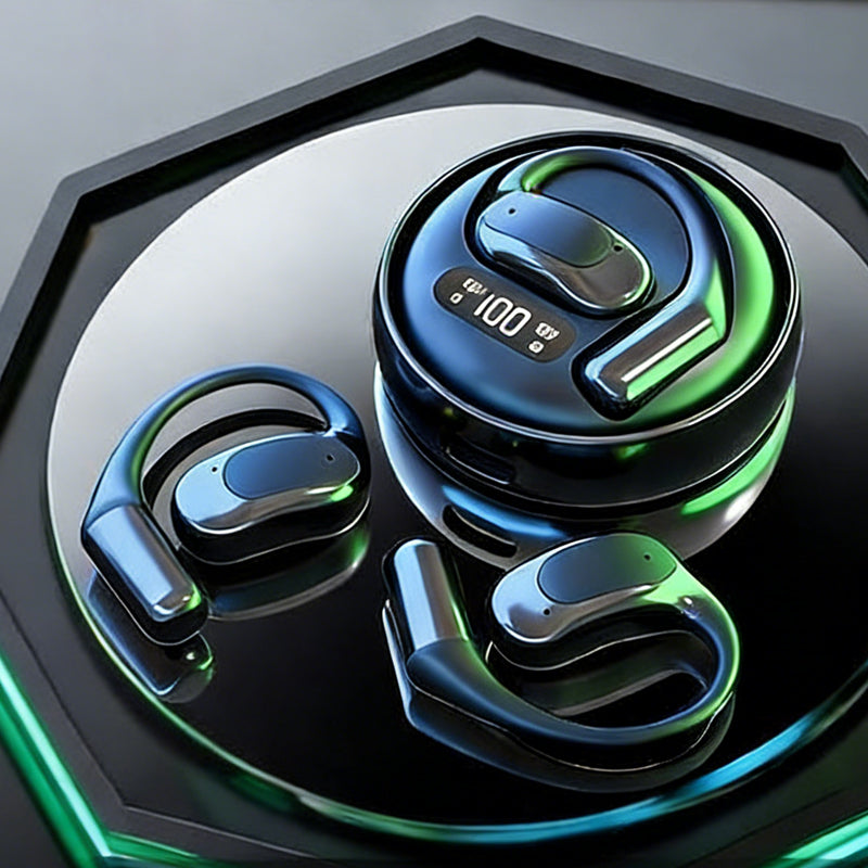 🎧 Open-ear Headphones with 72-hour Battery Life, Secure Fit for Workouts and Commutes ✨