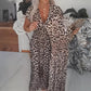 👗Women's V-Neck Leopard Print Dress