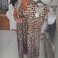 👗Women's V-Neck Leopard Print Dress