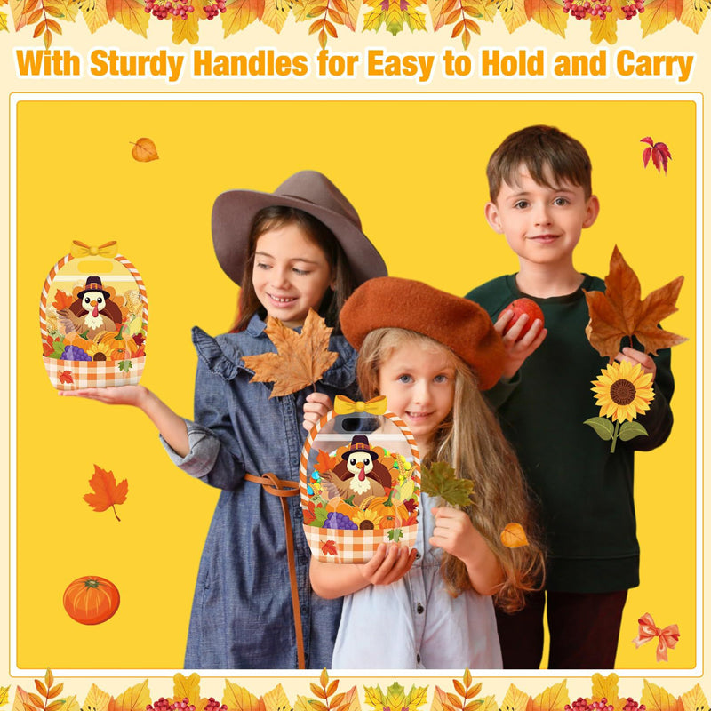 Halloween Transparent Sealed Favor Bags with Handles