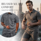 🩳Men's Diamond Print 2-Piece Set – Ready in seconds! Soft, breathable top with easy shorts.