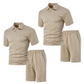 🩳Men's Diamond Print 2-Piece Set – Ready in seconds! Soft, breathable top with easy shorts.