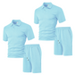 🩳Men's Diamond Print 2-Piece Set – Ready in seconds! Soft, breathable top with easy shorts.