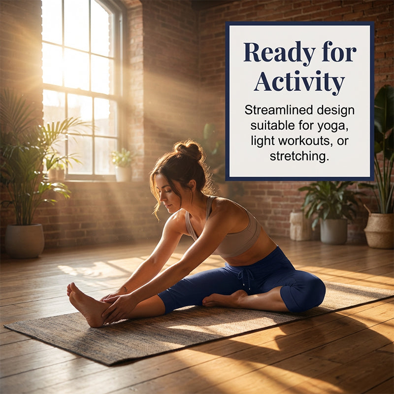 Drawstring Waist Cropped Sweatpants – Soft Polyester, Capri-Length & Side Pockets