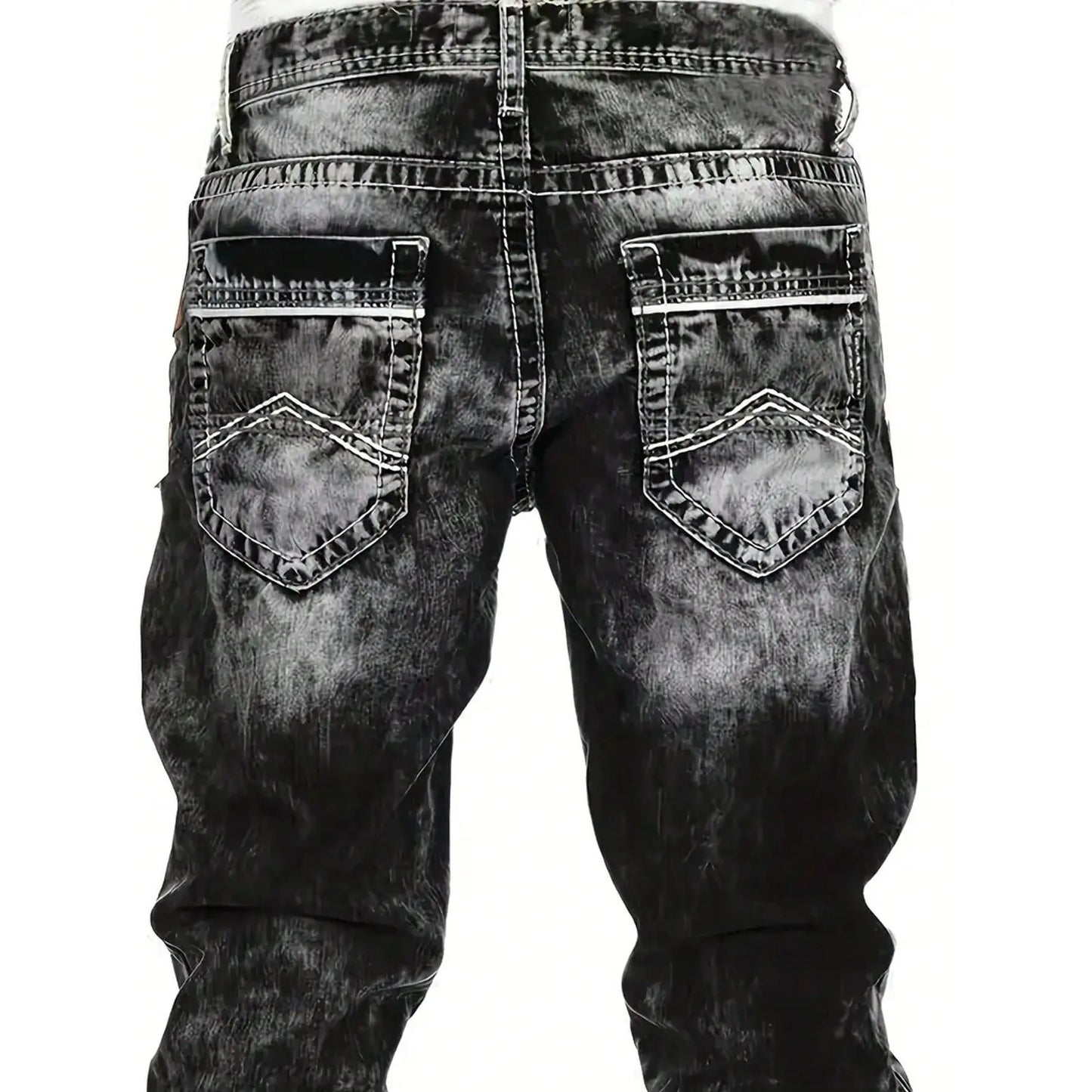 📢📢BIG SALE !!⏰Men's Fashion Creative Stretch Denim Jeans,Minimalist Style Suitable For Summer, Emo Style