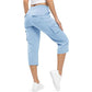 👖 Women's Lightweight Cargo Capris – 6 Pockets, Drawstring Waist, Breathable 🌿