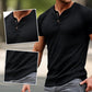 Men's Casual Slim Fit Henley Neck Short Sleeve T-Shirt