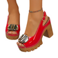 👡 Elegant Peep-Toe Buckle Heeled Sandals – Chic Design, Comfortable Heel & Perfect for Any Occasion ✨