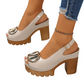 👡 Elegant Peep-Toe Buckle Heeled Sandals – Chic Design, Comfortable Heel & Perfect for Any Occasion ✨