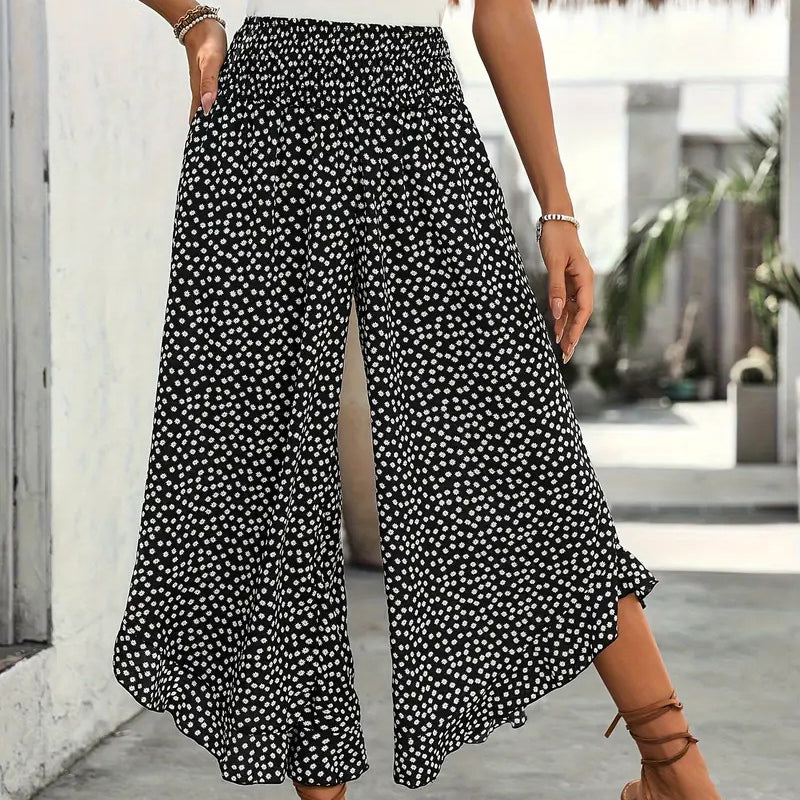 🔥 Women’s Flowy High Waist Wide-Leg Pants – Slimming, Comfy & Chic