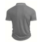 👔 Summer Casual Short Sleeve Shirt – Premium Knit, Contrast Tipping, Breathable 🌴