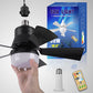 🔥SmartBreez 40W LED Ceiling Fan Light – 20.5 Ultra-Quiet with Remote 🎯 | E27 + FREE B22 Adapter 🔌