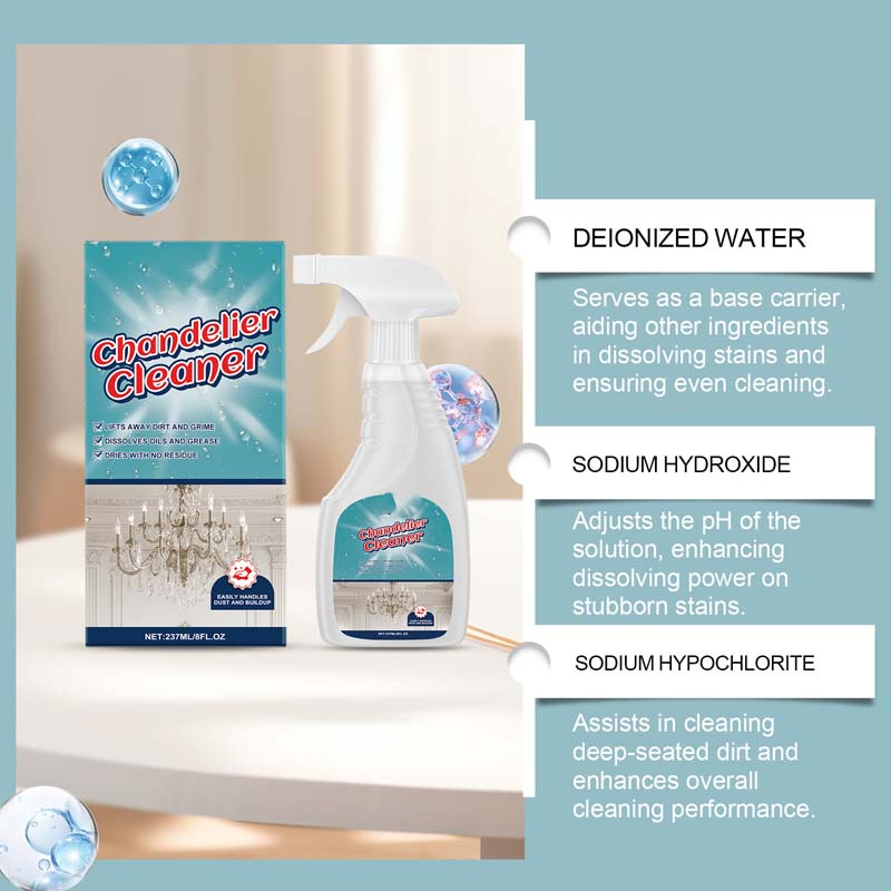 ✨ Light Fixture Cleaning Spray – No Residue, Protects Metal ✨