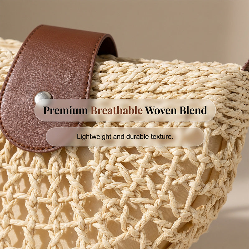 👜 Woven Crossbody Bag – Boho, Handwoven, Adjustable, Lightweight ✨