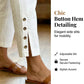 Summer Breathable Cropped Trousers with Pockets