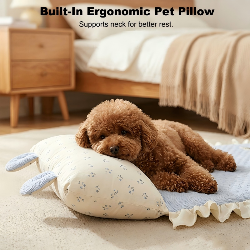 🥳SUMMER HOT SALE💞50K+ SOLD😍!Pet Cooling Mat with Pillow