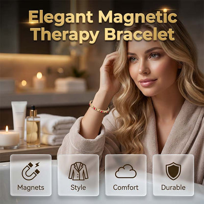 Fashionable Magnetic Bracelet with Rhinestones