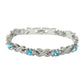 Fashionable Magnetic Bracelet with Rhinestones