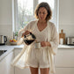 Women's Casual 3-Piece Lounge Set with Cardigan
