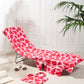 Lounge Chair Towel Cover with Pockets