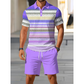 Men's Two-Piece Shirt and Shorts Set