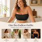 🤎Convertible Strapless Bandeau Bra with Wireless Comfort, Anti-Slip Grip & Removable Straps