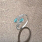 Vintage Adjustable Open Ring with Teardrop Glowing Zircon💧💍