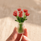 ⏳ Limited-Time Offer! ✨ Mini Glass Bouquet | Elegant Gift 🎀 | Approx. 6cm Tall 🎉