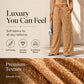🖤Women's Glitter Fashion Adjustable Drawstring Slimming Elastic Waist Straight-Leg Pants
