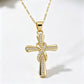 Women's Sparkling Twisted Knot Cross Pendant Necklace – Elegant design, brilliant shine & lightweight – Perfect for daily wear & special occasions 💖
