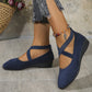 👠 Easy All-Day Elegance | Women's Elastic-Strap Low Wedge Shoes