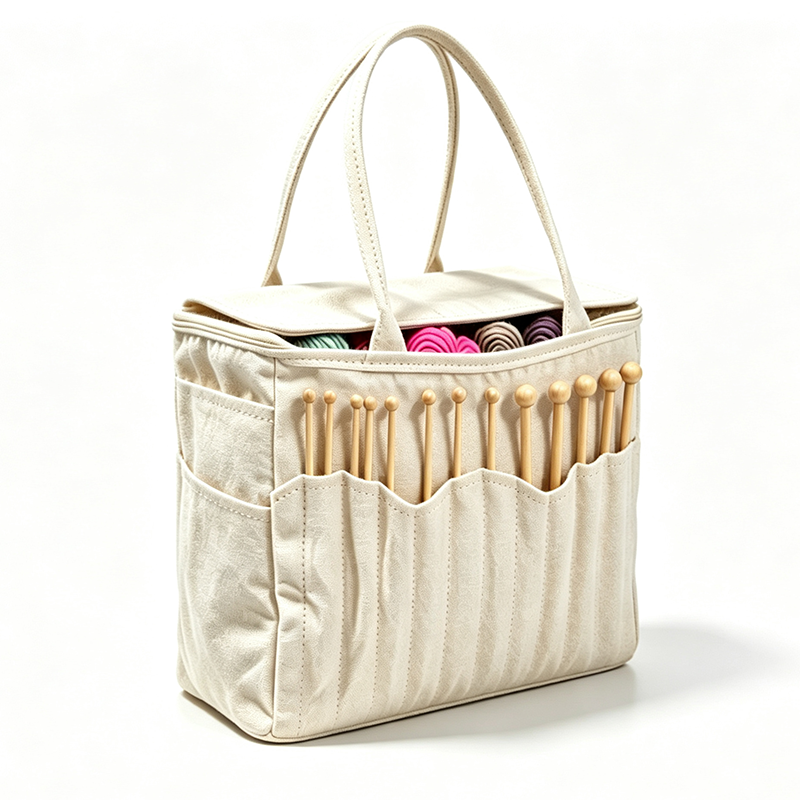 💞🔥Canvas Yarn Storage Bag with Needle Pockets