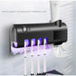 ✨ Wall-Mounted UV Toothbrush Sanitizer – 360° Sterilization, Human Induction & No-Drill Wireless Design – Cleaner Brushes, Fresher Bathroom