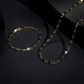 ⚡ Sparkling Jewelry Set for Men – Cubic Zircon Necklace & Bracelet Set