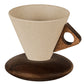 ☕Sip in Style Instantly! No-Slip Rustic Wood-Handle Mug
