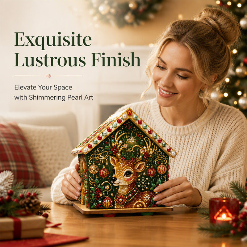 🎄 DIY 3D Pearl Christmas Art Kit – Handmade Festive Decoration with 6 ...