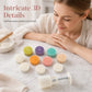 🎁Hand Press Mooncake Mold Set, Hand Pressure Pastry Cookie Stamps