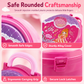 👑 ✨ 3-in-1 Princess Vanity Suitcase — 30 Makeup Toys & Rolling Trolley 🧳