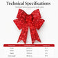 📢📢50% OFF !! ⏰Weatherproof LED Pre-Lit Christmas Bow