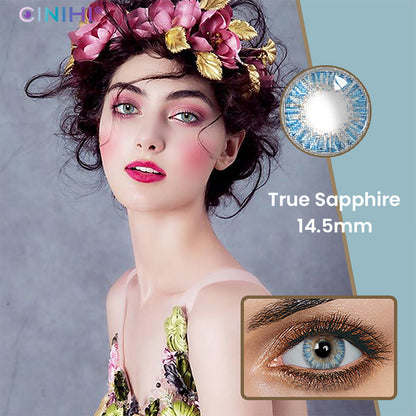 Fresh True Sapphire Cosmetic Colored Contact Lenses