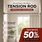 🛏️ 🔧 Adjustable No-Drill Tension Rod – Damage-Free Install, Anti-Slip & Multi-Purpose, Max 15KG Load 🏠