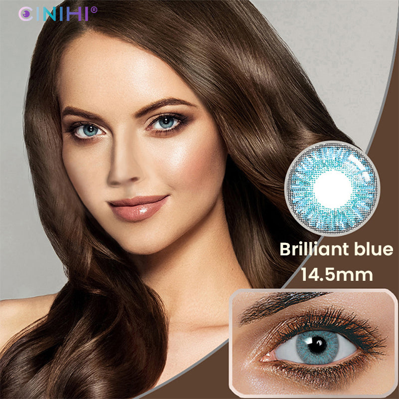 Fresh Brilliant Blue Cosmetic Colored Contact Lenses