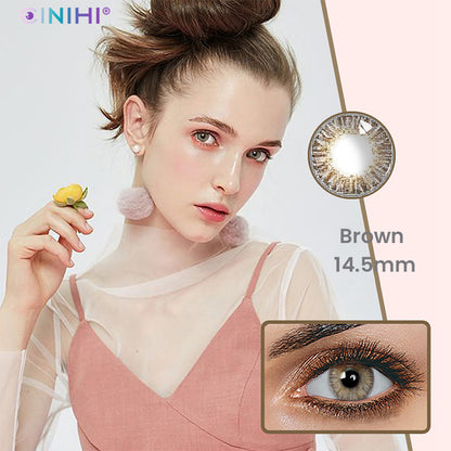 Fresh Brown Cosmetic Colored Contact Lenses