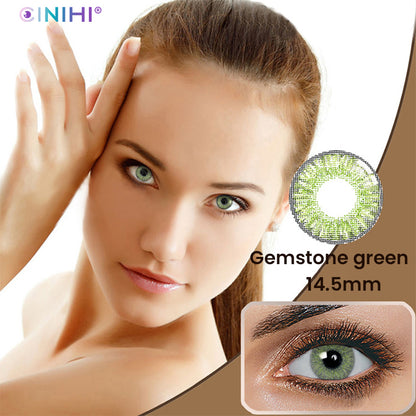 Fresh Gemstone Green Cosmetic Colored Contact Lenses