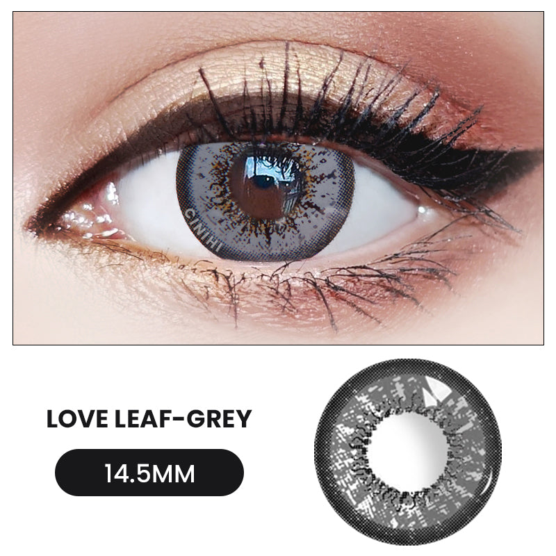 Love Leaf Gray Cosmetic Colored Contact Lenses