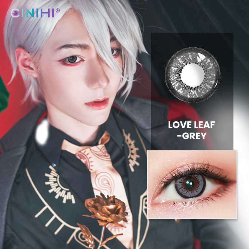 Love Leaf Gray Cosmetic Colored Contact Lenses