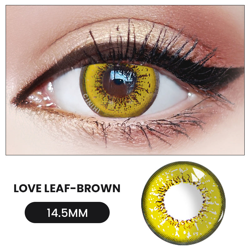 Love Leaf  Brown Cosmetic Colored Contact Lenses