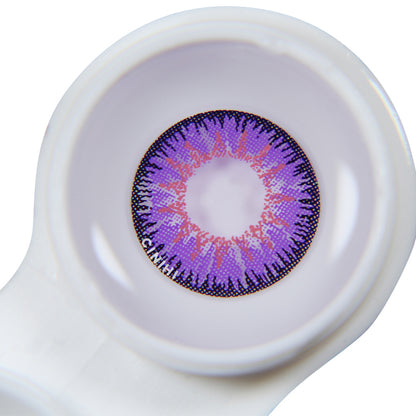 Vega Tricolor Purple Cosmetic Colored Contact Lenses